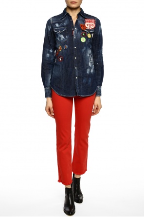 Jeansowa koszula z naszywkami, zdjęcie 2 Jeansowa koszula z naszywkami od Dsquared2